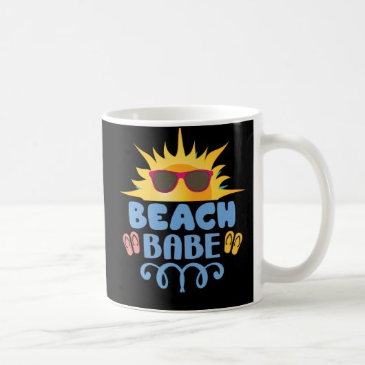 Zomerstrandmeisje koffiemok (Rechts)