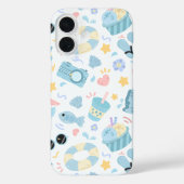 Zomerstrandpatroon in pastelkleuren Case-Mate iPhone case (Achterkant)