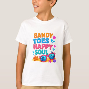 🌞 Zomerstrandquote voor gelukkige kinderen 🍉 T-shirt