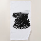 Zomerstrandstemming uit het verleden strandlaken (Voorkant)