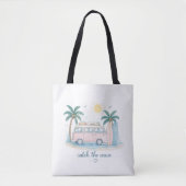 Zomerstrandtas 'Catch the Wave' Tote Bag (Voorkant)