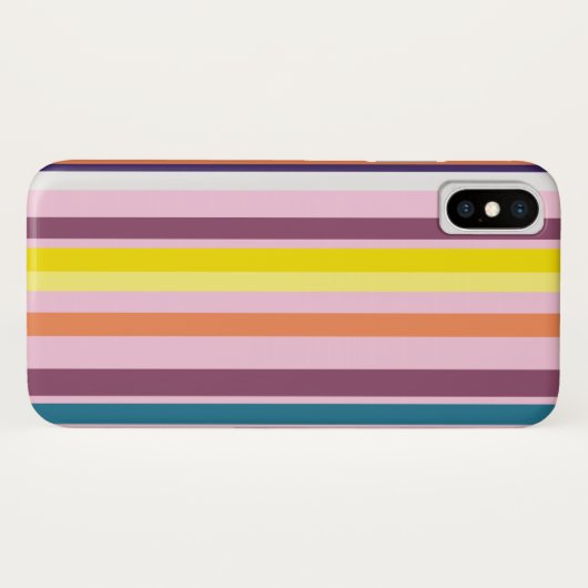 Zomerstrepen iApple iPhone X, nauwelijks daar Case-Mate iPhone Case (Achterkant (horizontaal))