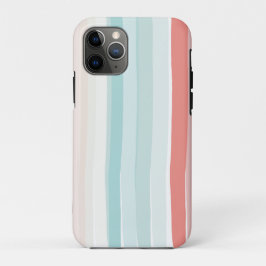 zomerstrepen in koraal en turkooizen Case-Mate iPhone case