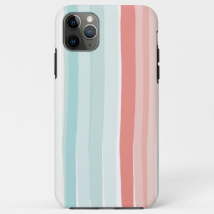 zomerstrepen in koraal en turkooizen Case-Mate iPhone case