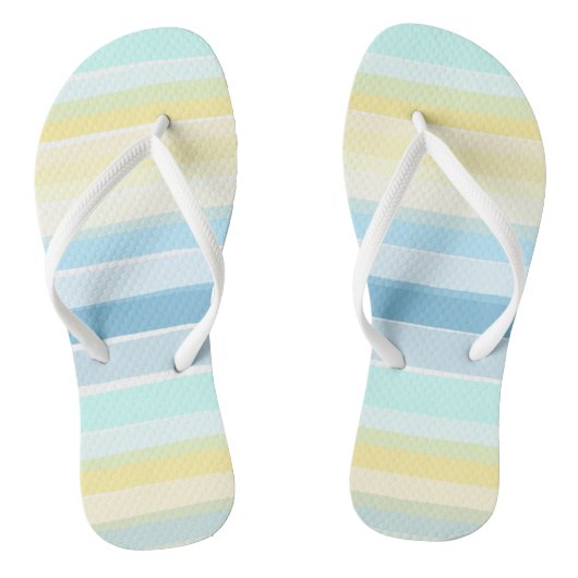 zomerstrepen in retroflectoren teenslippers (Voetbed)