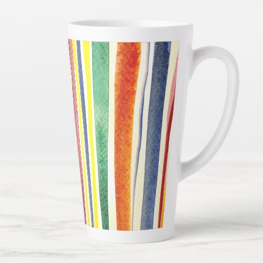 zomerstrepen latte mok (Rechts)