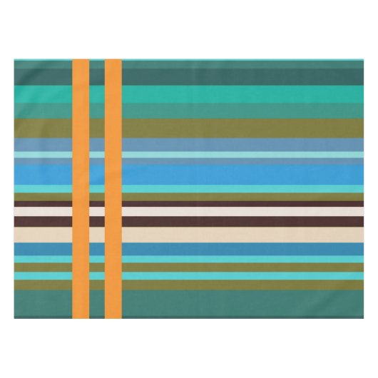 Zomerstrepen tafelkleed (Voorkant (Horizontaal))