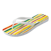 zomerstrepen teenslippers (Schuin)