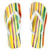 zomerstrepen teenslippers (Voetbed)