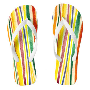 zomerstrepen teenslippers