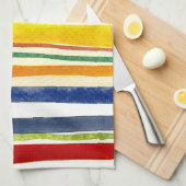 zomerstrepen theedoek (Quarter Fold)