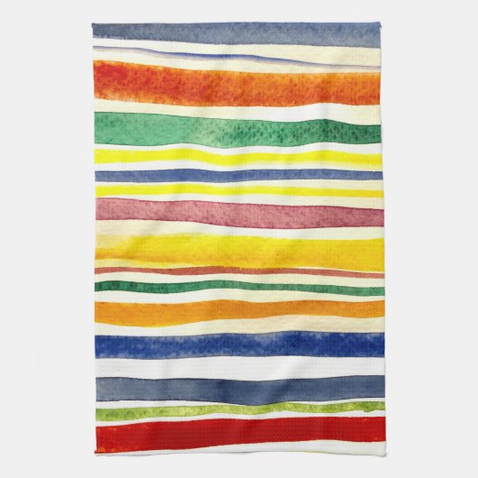 zomerstrepen theedoek (Verticaal)