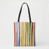 zomerstrepen tote bag (Voorkant)