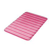ZomerStripes, Fuchsia en Pastel Pink Badmat (Gekanteld)