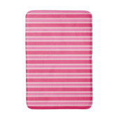 ZomerStripes, Fuchsia en Pastel Pink Badmat (Voorkant Verticaal)