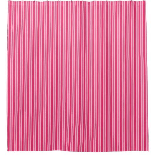 ZomerStripes, Fuchsia en Pastel Pink Douchegordijn (Voorkant)