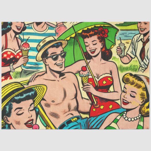 zomerstrips tissuepapier (Voorkant)