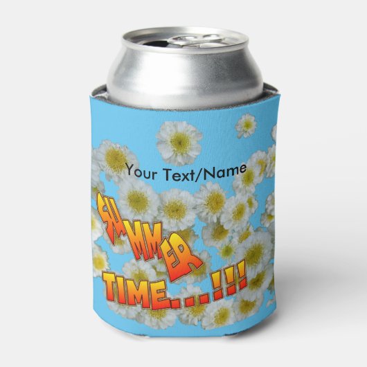 Zomertekst Klant. Tekst Bloemen Koeler (Blikje Voorkant)