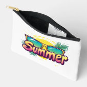 Zomertekst - Kleurrijke zomersonnenbril Etui (Open)