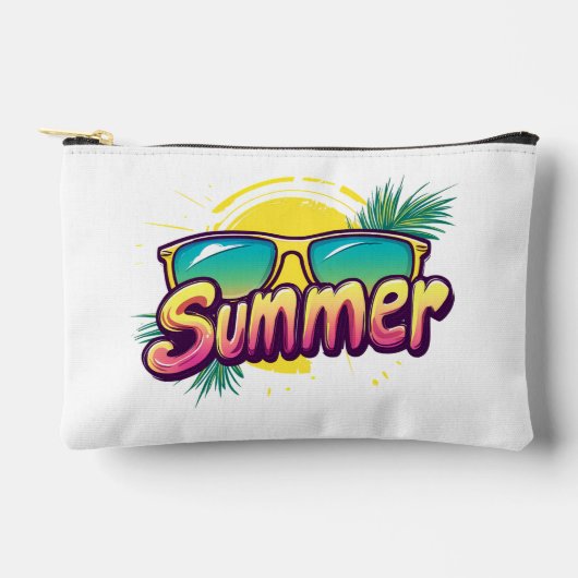 Zomertekst - Kleurrijke zomersonnenbril Etui (Voorkant)