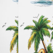 Zomertekst - Tropisch zomereiland Behang (Zoom)