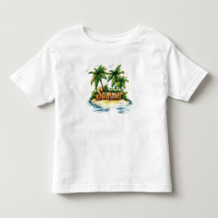 Zomertekst - Tropisch zomereiland Kinder Shirts
