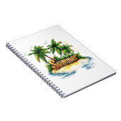 Zomertekst - Tropisch zomereiland Notitieboek (Rechterzijde)