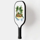Zomertekst - Tropisch zomereiland Pickleball Paddle (Links)