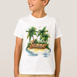 Zomertekst - Tropisch zomereiland T-shirt