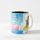 Zomertheambeker Tweekleurige Koffiemok (Voorkant rechts)