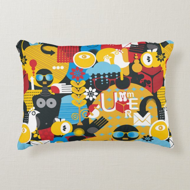 zomertijd accent kussen (Voorkant)