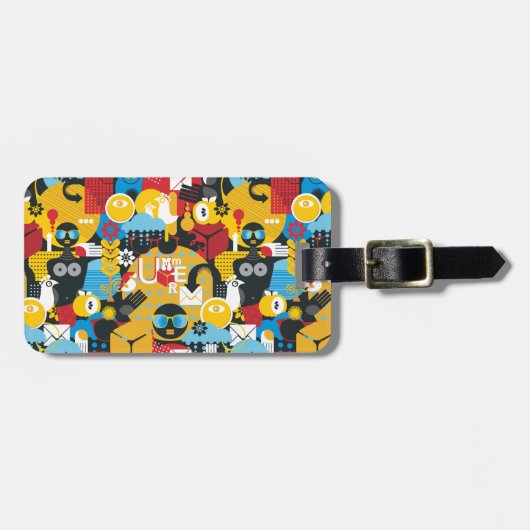 zomertijd bagagelabel (Voorkant horizontaal)