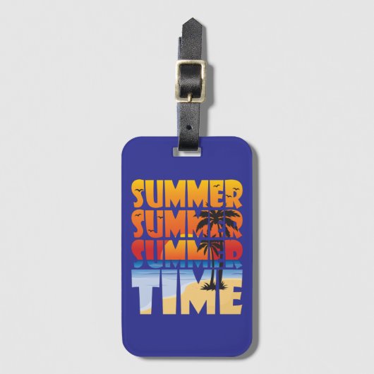 Zomertijd! Bagagelabel (Voorkant (verticaal))