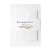 Zomertijd Bloemen Gepersonaliseerde bruiloft Uitnodigingen Wikkel (Voorkant Voorbeeld)