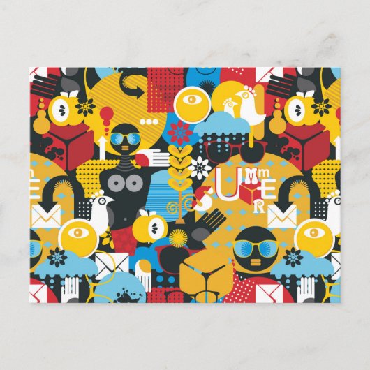 zomertijd briefkaart (Voorkant)