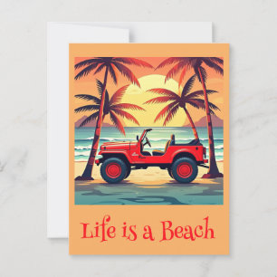 " ZOMERTIJD " BRIEFKAART