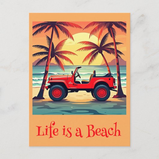 " ZOMERTIJD " BRIEFKAART (Voorkant)