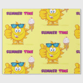 zomertijd cadeaupapier (Vlak)