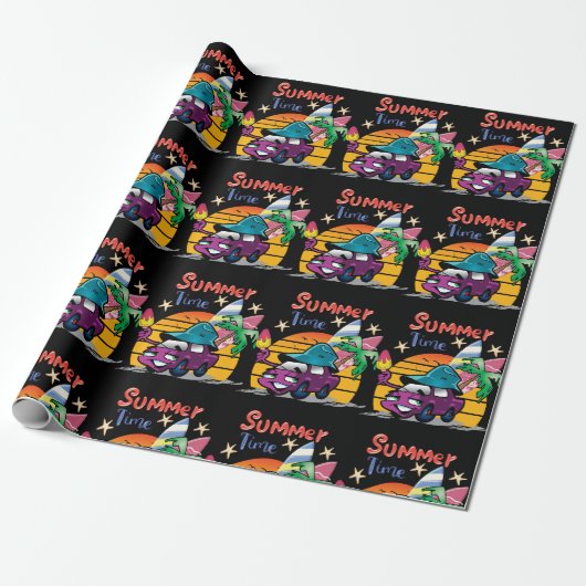 zomertijd cadeaupapier (Uitgerold)