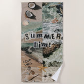 Zomertijd Collage Strandlaken (Voorkant)
