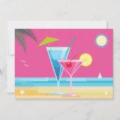 Zomertijd Couple's Douche Uitnodiging (Voorkant)