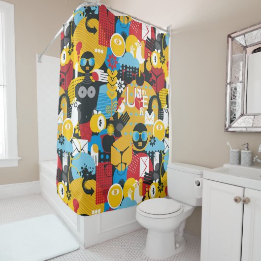 zomertijd douchegordijn (In situ)