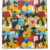 zomertijd douchegordijn (Voorkant)