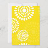 Zomertijd gele bloemen bruiloft uitnodiging (Achterkant)