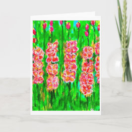 Zomertijd Gladiolus Note Kaart