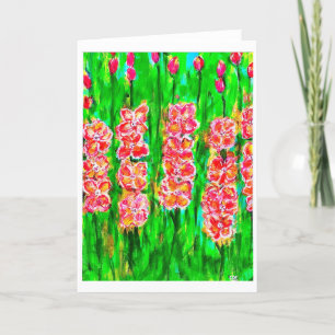 Zomertijd Gladiolus Note Kaart