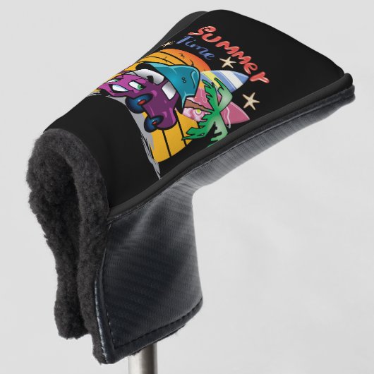 zomertijd golfheadcover (3/4 voorkant)