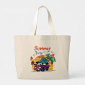 zomertijd grote tote bag (Achterkant)