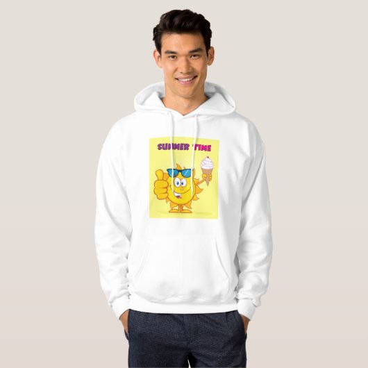 zomertijd hoodie (Voorkant volledig)