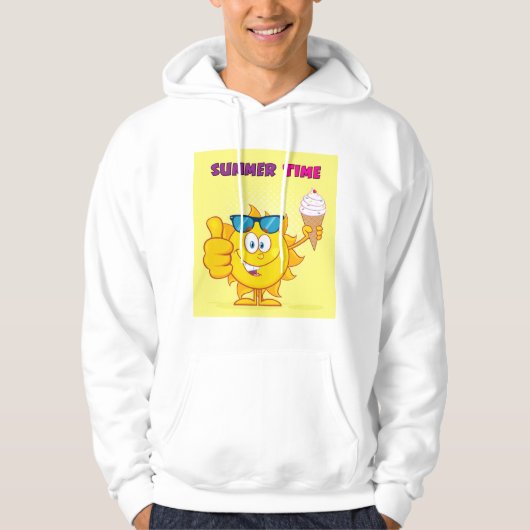 zomertijd hoodie (Voorkant)